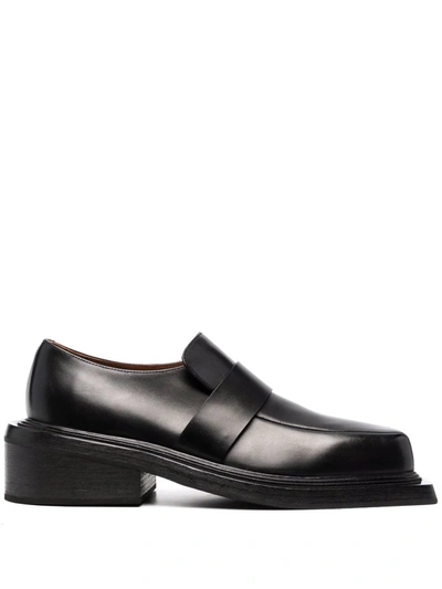 Marsèll Spatoletto Leather Loafers In Negro