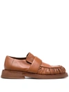 Marsèll Alluce Moccasins In Calfskin In Braun