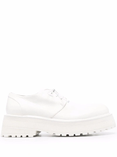 Marsèll Carreta Flatform Derby Shoes In White