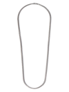 Tom Wood Venetian M Double Chain Necklace In Silber