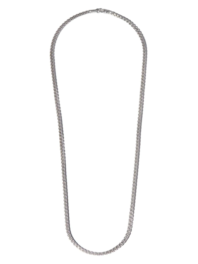 Tom Wood Venetian M Double Chain Necklace In Silber