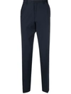Hugo Boss Slim-fit Technical Twill Trousers In Blau
