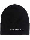 GIVENCHY LOGO PRINT BEANIE