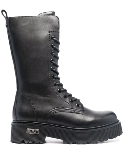 Cult Calf-length Boots In Schwarz