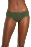 Natori Bliss Cotton Girl Briefs In Ivy