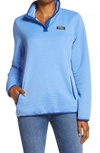 L.l.bean L.l. Bean Airlight Knit Pullover In Arctic Blue Heather