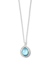 Ippolita 18k Yellow Gold & Sterling Silver Chimera Rock Candy Blue Topaz & Diamond Halo Pendant Necklace, 16- In Yellow Gold/ Silver