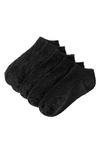 Stems Ankle Socks 5-pack In Black