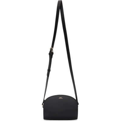 Apc Black Mini Demi-lune Bag In Lzz Black