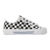 VANS BLACK & WHITE OG STYLE 23 LX CHECKERBOARD SNEAKERS