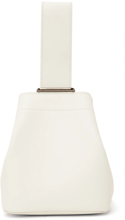 Studio Nicholson Off-white Nano Calfskin Mini Sling Bag In Milk