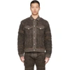 Alyx Brown Blackmeans Edition Denim Blackmeans Jacket In Deep Brownbrw0005