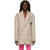 JACQUEMUS BEIGE LA MONTAGNE 'LA VESTE YUCO' BLAZER