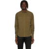 SAINT LAURENT KHAKI WESTERN SHIRT