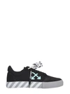 Off-white Low Vulcanized Canvas/suede Sneaker In Nero