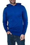 X-ray Core Knit Pullover Hoodie In Royal Blue