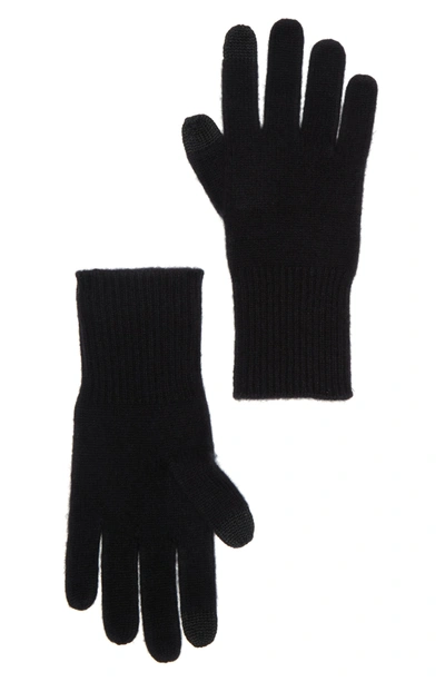 Nordstrom Rack Cashmere Gloves In Black Rock