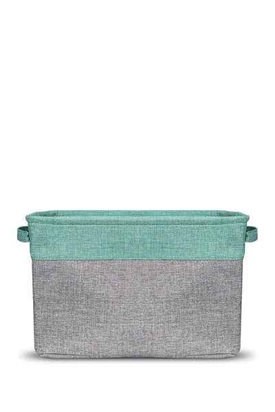 Sorbus Teal Twill Storage Basket