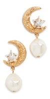 Jennifer Behr Lune Pearl Earrings In Pearl
