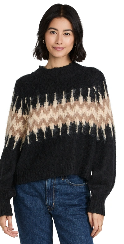 Rebecca Minkoff Lou Sweater In Black Multi