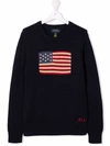 RALPH LAUREN FLAG LONG-SLEEVE JUMPER