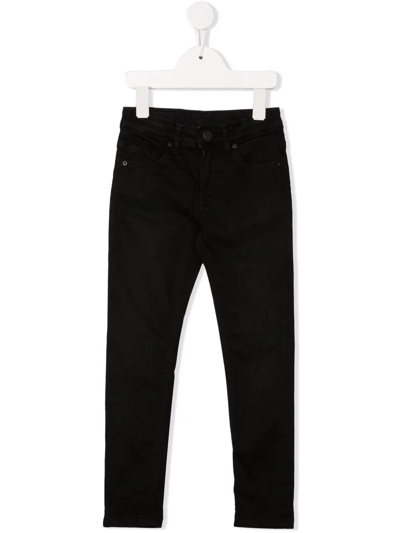 Karl Lagerfeld Kids' Slim-cut Trousers In Black