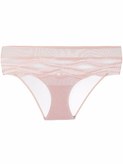 Wolford Esmeralda Lace Trousery In Pink