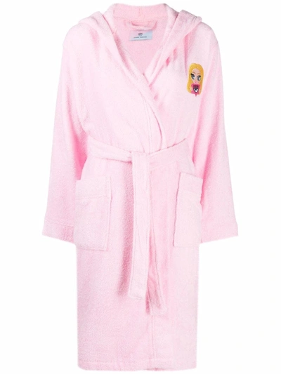 Chiara Ferragni Pink Bath Dressing Gown