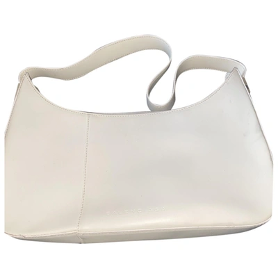 Pre-owned Balenciaga Leather Handbag In White