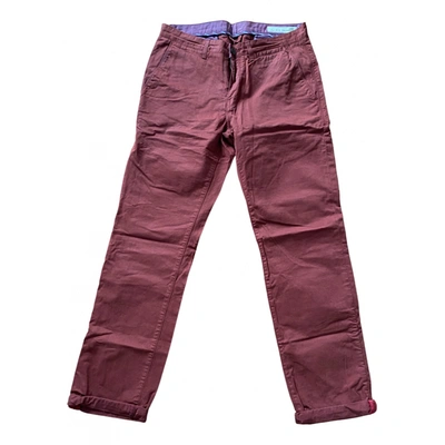 Pre-owned Ben Sherman Trousers In Red