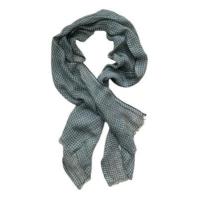 Pre-owned Loro Piana Linen Scarf In Grey
