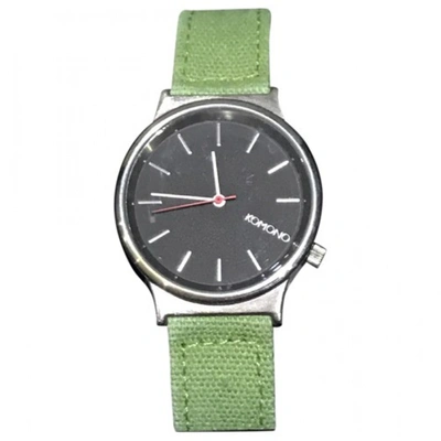 Pre-owned Komono Watch In Green