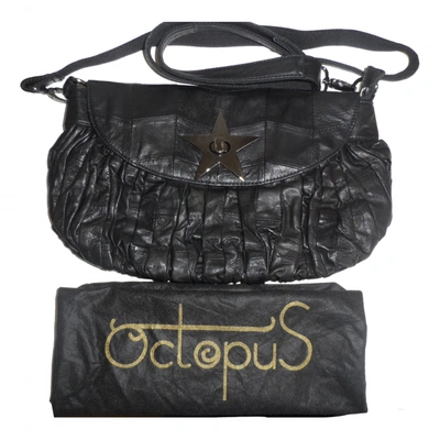 Pre-owned Octopus Leather Crossbody Bag In Black