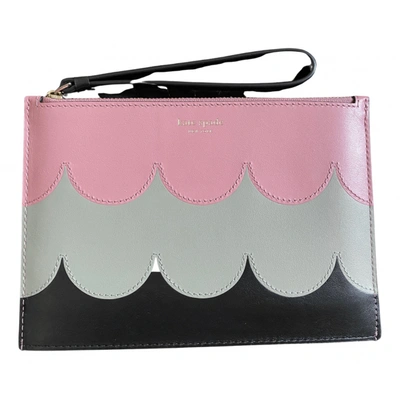 Pre-owned Kate Spade Leather Clutch Bag In Pink