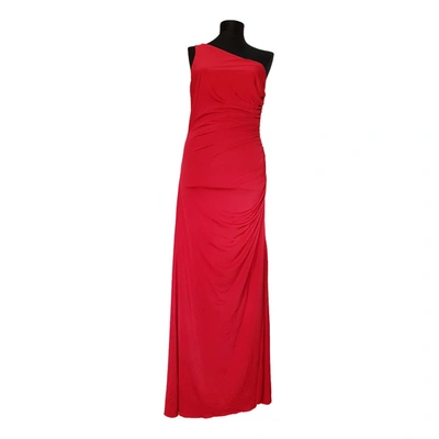 Pre-owned Adrianna Papell Maxi Dress In Red
