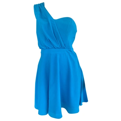 Pre-owned Silvian Heach Mini Dress In Turquoise