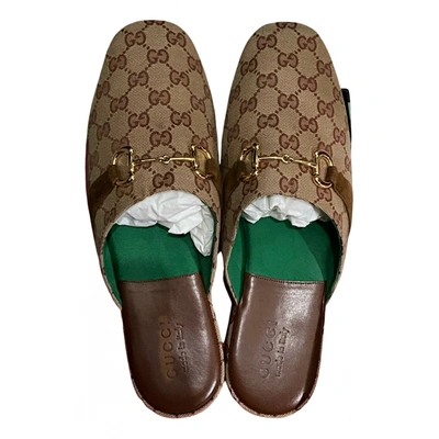 Pre-owned Gucci Princetown Sandals In Brown