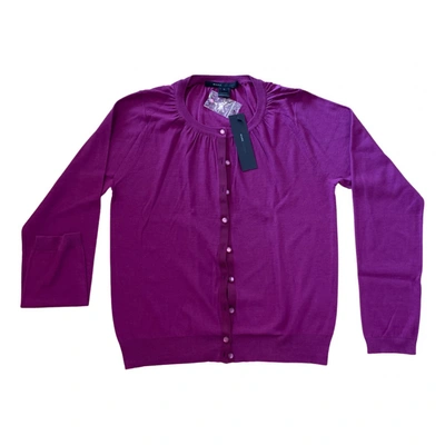 Pre-owned Marc Jacobs Silk Cardigan In Purple