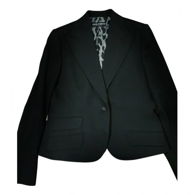 Pre-owned Dolce & Gabbana Wool Blazer In Black