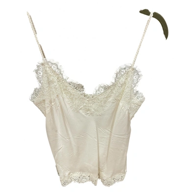 Pre-owned Zimmermann Silk Camisole In White