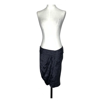 Pre-owned Elizabeth And James Silk Mid-length Skirt In Black