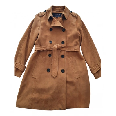 Pre-owned Coach Coat In Camel