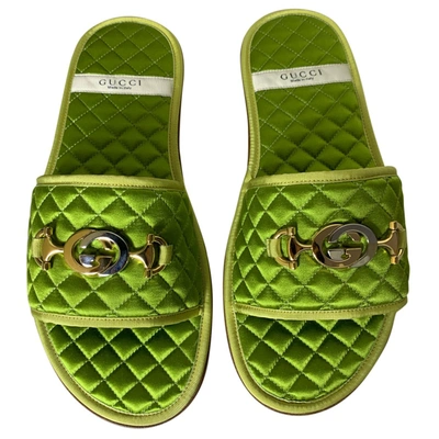 Pre-owned Gucci Cloth Sandals In Other