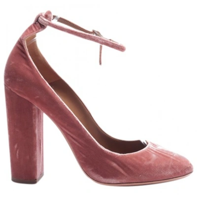 Pre-owned Aquazzura Cloth Heels In Pink