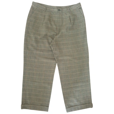 Pre-owned Burberry Wool Short Pants In Multicolour