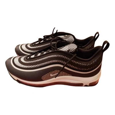 Pre-owned Nike Air Max 97 Cloth Low Trainers In Black