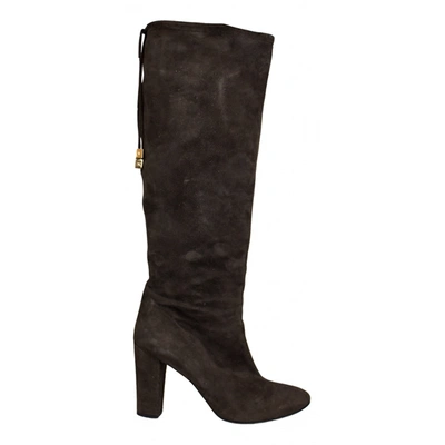 Pre-owned Elisabetta Franchi Boots In Brown
