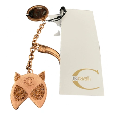 Pre-owned Just Cavalli Bag Charm In Gold