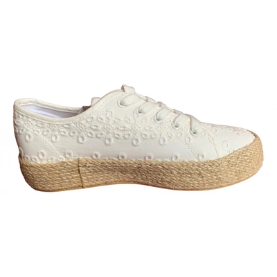 Pre-owned Anna Field Cloth Espadrilles In White