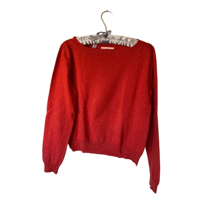 Pre-owned Merci Wool Jumper In Orange